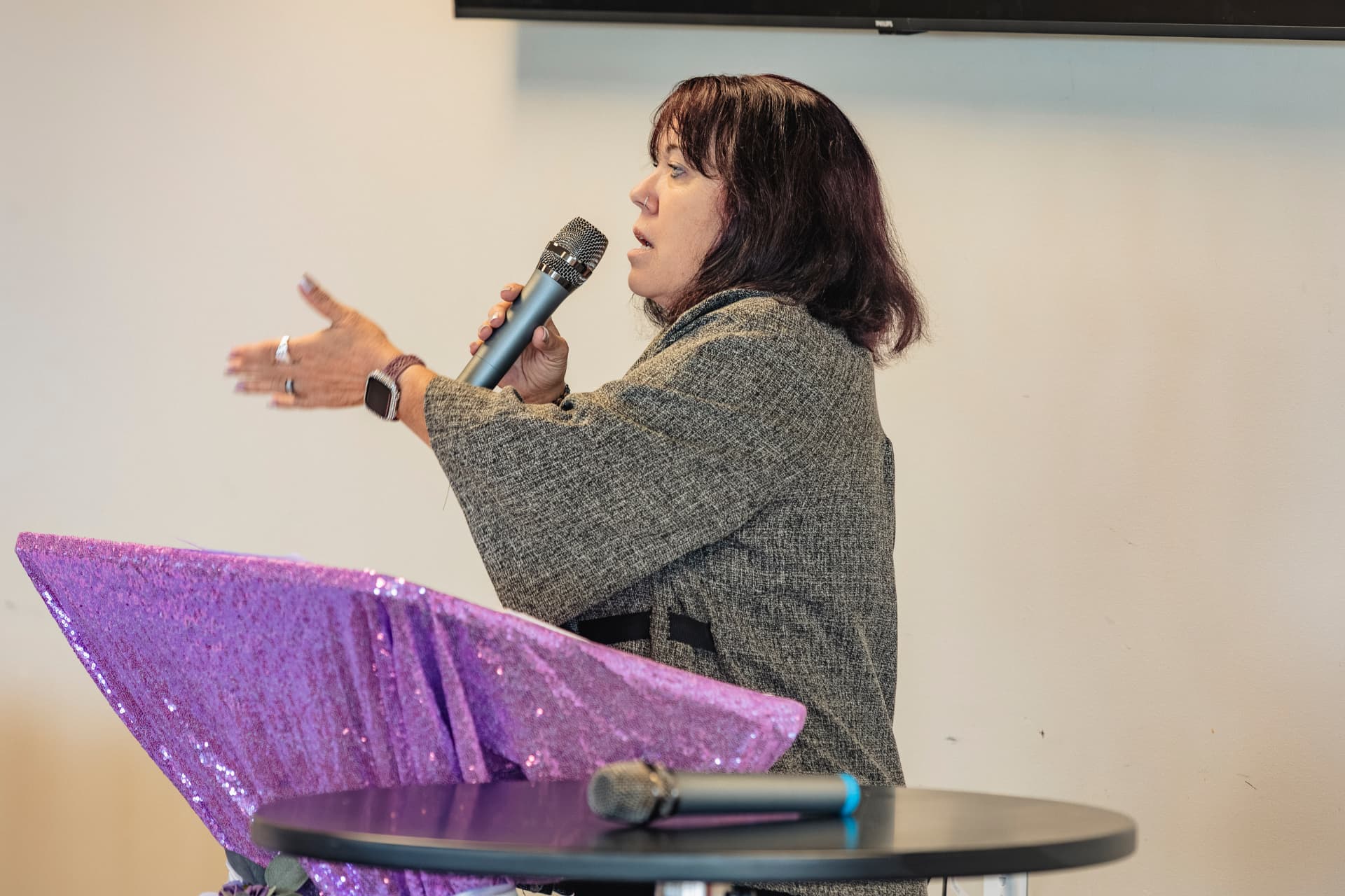Beth Ali on stage at the Healing is Holy Summit